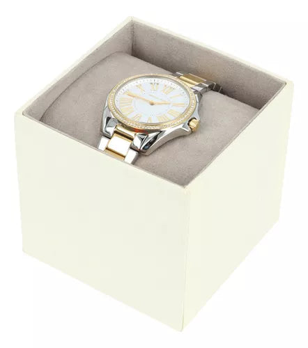 Michael Kors Kacie Three Hand Silver Dial Two Tone Steel Strap Watch for Women - MK6931 Buy Now By Michael Kors