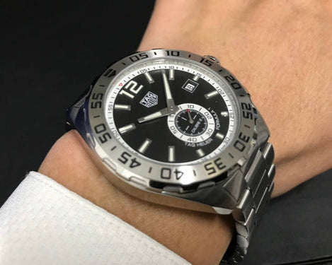Tag Heuer Formula 1 Automatic Black Dial Silver Steel Strap Watch for Men - WAZ2012.BA0842 Buy Now By Tag Heuer