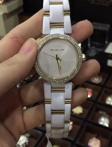 Michael Kors Delray Rose Gold Dial White Steel Strap Watch for Women - MK4315 Buy Now By Michael Kors