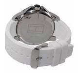Shop Tommy Hilfiger Sport Black Dial White Rubber Strap Watch for Men - 1790986 in USA