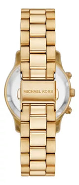 Michael Kors Runway Chronograph Gold Dial Gold Steel Strap Watch For Women - MK7326 Buy Now By Michael Kors