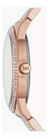 Michael Kors Tibby Chronograph Crystals Rose Gold Dial Rose Gold Steel Strap Watch For Women - MK6826 Buy Now By Michael Kors