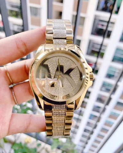 Michael Kors Bradshaw Gold Dial Gold Steel Strap Watch for Women - MK6487 Buy Now By Michael Kors