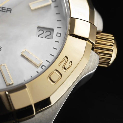 Shop Tag Heuer Aquaracer Mother of Pearl Dial Two Tone Steel Strap Watch for Women - WBD1320.BB0320 in USA