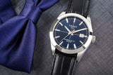Tissot Gentleman Powermatic 80 Silicium Blue Dial Black Leather Strap Watch For Men - T127.407.16.041.01 Buy Now By Tissot
