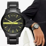 Armani Exchange Hampton Black Dial Black Steel Strap Watch For Men - AX2407 Buy Now By Armani Exchange