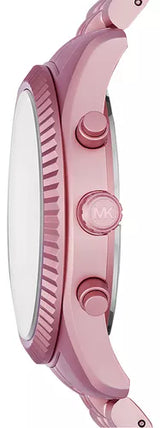 Shop Michael Kors Lexington Chronograph Pink Dial Pink Steel Strap Watch for Women - MK8792 in USA