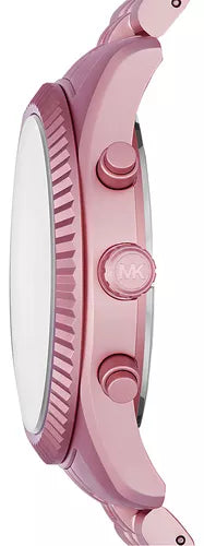 Shop Michael Kors Lexington Chronograph Pink Dial Pink Steel Strap Watch for Women - MK8792 in USA