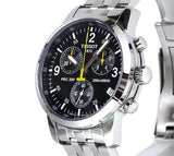 Tissot T Sport PRC200 Chronograph Black Dial Silver Steel Strap Watch for Men - T17.1.586.52 Buy Now By Tissot