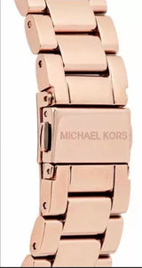 Michael Kors Bradshaw Quartz Rose Gold Dial Rose Gold Steel Strap Watch For Women - MK6556 Buy Now By Michael Kors