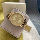 Michael Kors Tibby Three Hand Gold Dial Gold Steel Strap Watch For Women - MK6879 Buy Now By Michael Kors
