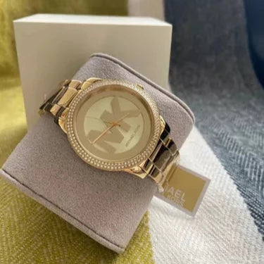 Michael Kors Tibby Three Hand Gold Dial Gold Steel Strap Watch For Women - MK6879 Buy Now By Michael Kors