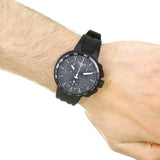 Tissot T Race Cycling Chronograph Black Dial Black Rubber Strap Watch For Men - T111.417.37.441.03 Buy Now By Tissot