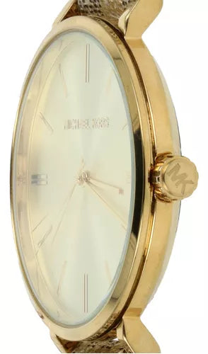 Michael Kors Addyson Quartz Gold Dial Gold Leather Strap Watch for Women - MK2952 Buy Now By Michael Kors
