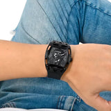 Guess Legend Black Dial Black Silicone Strap Watch For Men - GW0500G2 Buy Now By Guess