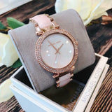 Michael Kors Parker Mother of Pearl Pink Dial Two Tone Steel Strap Watch for Women - MK6402 Buy Now By Michael Kors