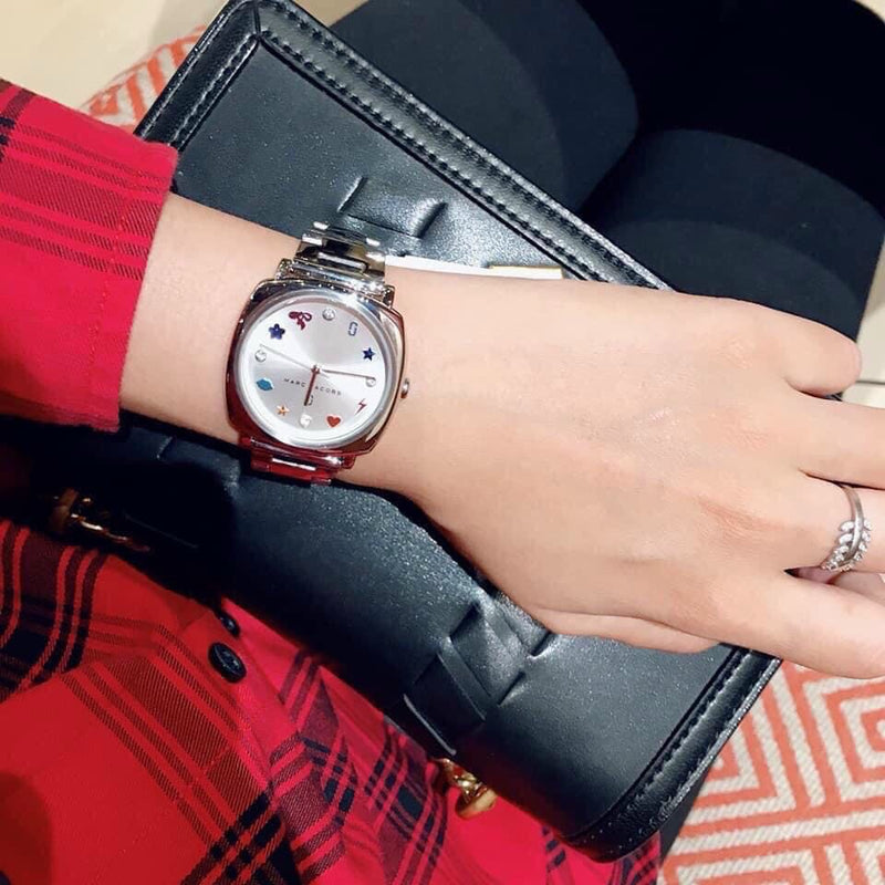 Marc Jacobs Mandy Silver Dial Silver Steel Strap Watch for Women - MJ3548 Buy Now By Marc Jacobs