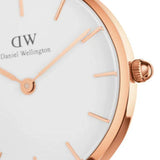 Daniel Wellington Petite Canterbury White Dial Three Tone Nylon Strap Watch For Women - DW00100357