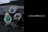 Emporio Armani Sea Explorer Automatic Yellow Dial Black Silicone Strap Watch For Men - AR60085 Buy Now By Emporio Armani