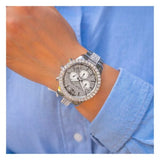 Michael Kors Layton Chronograph Silver Dial Silver Steel Strap Watch For Women - MK6976 Buy Now By Michael Kors
