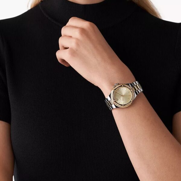 Michael Kors Lennox Three-Hand Gold Dial Two Tone Steel Strap Watch For Women - MK6988 Buy Now By Michael Kors