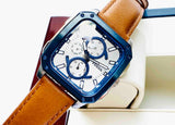 Fossil Inscription Multifunction Silver Dial Brown Leather Strap Watch for Men - BQ2658 Buy Now By Fossil