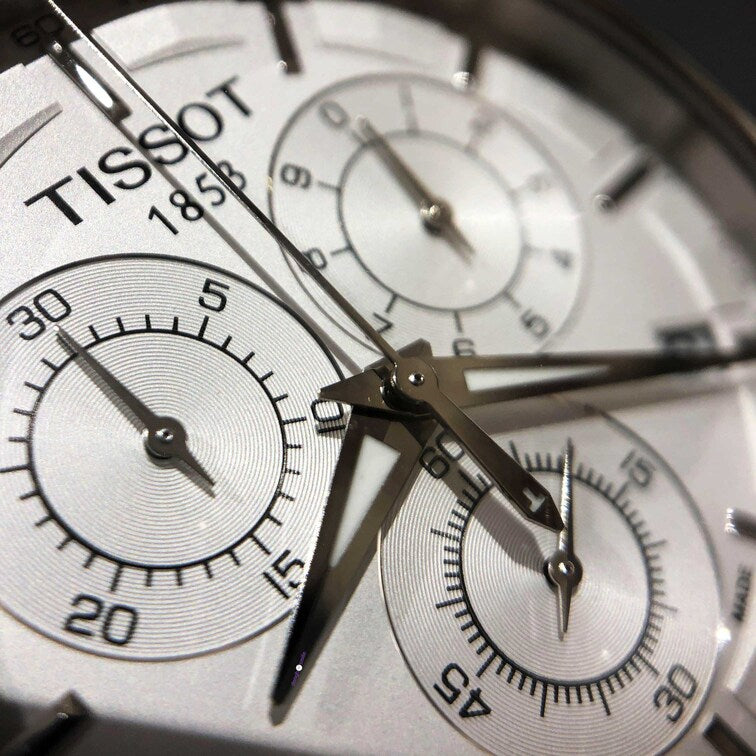 Tissot Couturier Chronograph White Dial Brown Leather Strap Watch For Men - T035.617.16.031.00 Buy Now By Tissot