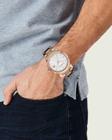 Burberry The City White Dial Rose Gold Steel Strap Watch for Women - BU9004 Buy Now By Burberry