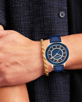 Swarovski Octea Lux Blue Dial Blue Leather Strap Watch for Women - 5414413 Buy Now By Swarovski