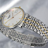 Tissot Desire White Dial Two Tone Mesh Bracelet Two Tone Steel Watch For Men - T52.2.481.31 Buy Now By Tissot