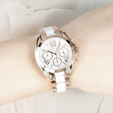 Michael Kors Bradshaw Silver Dial Two Tone Steel Strap Watch for Women - MK5907 Buy Now By Michael Kors