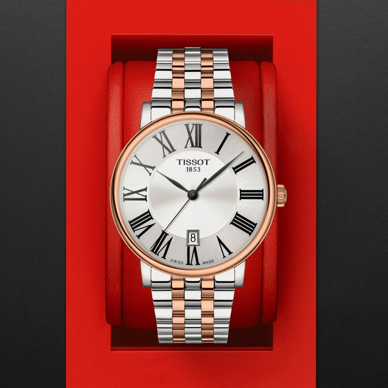 Tissot Carson Premium White Dial Two Tone Steel Strap Watch For Men - T122.410.22.033.00 Buy Now By Tissot