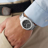 Gucci GG2570 Quartz Black Dial Silver Steel Strap Watch For Men - YA142401 Buy Now By Gucci