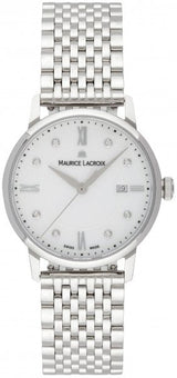 Maurice Lacroix Eliros Date White Dial Silver Steel Strap Watch for Women - EL1094-SS002-150-1 Buy Now By Maurice Lacroix