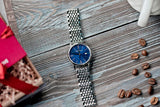Maurice Lacroix Eliros Sunbrushed Blue Dial Silver Steel Strap Watch for Women - EL1094-SS002-130-1 Buy Now By Maurice Lacroix
