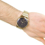 Emporio Armani Classic Chronograph Black Dial Gold Steel Strap Watch For Men - AR1893 Buy Now By Emporio Armani