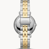 Fossil Jacqueline Analog Moonphase Mother of Pearl White Dial Two Tone Steel Strap Watch for Women - ES5166 Buy Now By Fossil