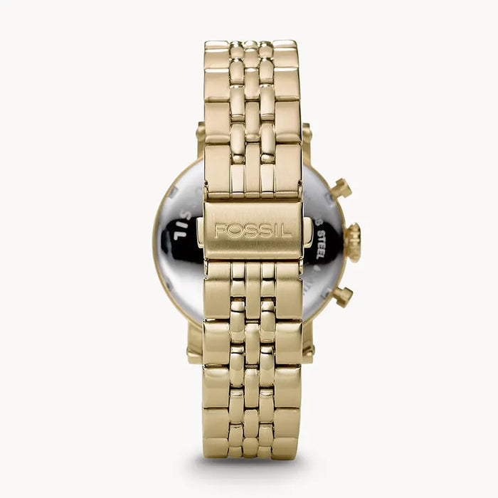 Fossil Rye Mother of Pearl White Dial Gold Steel Strap Watch for Women - ES3756 Buy Now By Fossil