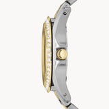 Fossil Riley White Dial Two Tone Steel Strap Watch for Women - ES3204 Buy Now By Fossil
