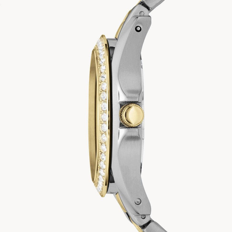 Fossil Riley White Dial Two Tone Steel Strap Watch for Women - ES3204 Buy Now By Fossil