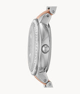 Fossil Virginia Rose Gold Dial Two Tone Steel Strap Watch for Women - ES3405 Buy Now By Fossil