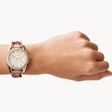 Fossil Riley White Dial Beige Leather Strap Watch for Women - ES3465 Buy Now By Fossil
