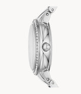 Fossil Virginia Pink Dial Silver Steel Strap Watch for Women - ES3504 Buy Now By Fossil