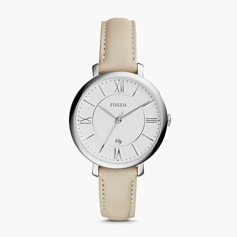 Fossil Jacqueline White Dial Beige Leather Strap Watch for Women - ES3793 Buy Now By Fossil