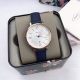 Fossil Jacqueline White Dial Blue Leather Strap Watch for Women - ES3843 Buy Now By Fossil