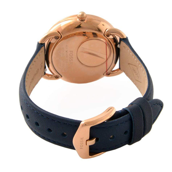 Fossil Tailor White Dial Blue Leather Strap Watch for Women - ES4394 Buy Now By Fossil