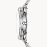 Fossil Tailor White Dial Silver Steel Strap Watch for Women - ES4262 Buy Now By Fossil