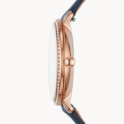 Fossil Jacqueline White Dial Blue Leather Strap Watch for Women - ES4291 Buy Now By Fossil