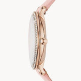 Shop Fossil Jacqueline White Dial Pink Leather Strap Watch for Women - ES4303 in USA