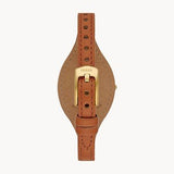 Fossil Boyfriend Chronograph White Dial Brown Leather Strap Watch for Women - ES3837 Buy Now By Fossil
